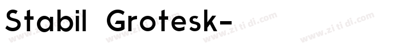 Stabil Grotesk字体转换
